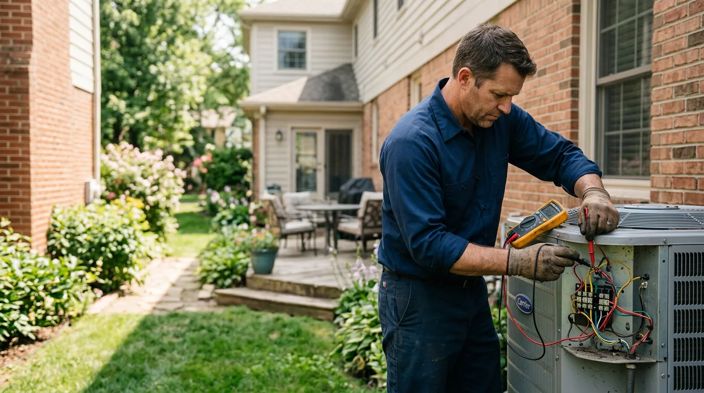 HVAC technician working near Sparta, NC